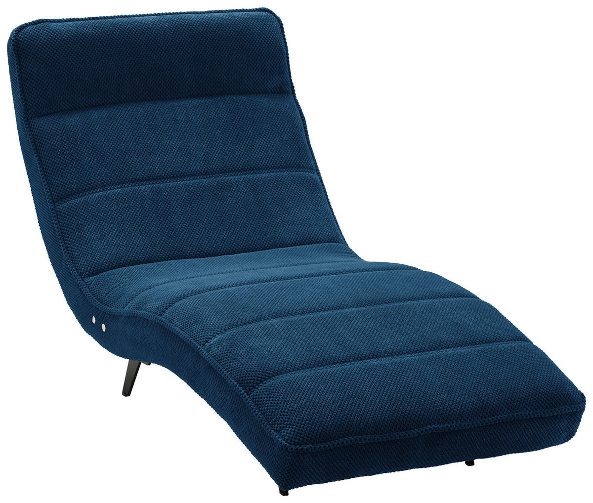 RELAXLIEGE in Webstoff Royalblau  - Royalblau/Schwarz, Design, Textil/Metall (75/158-178/58-86cm) - Welnova
