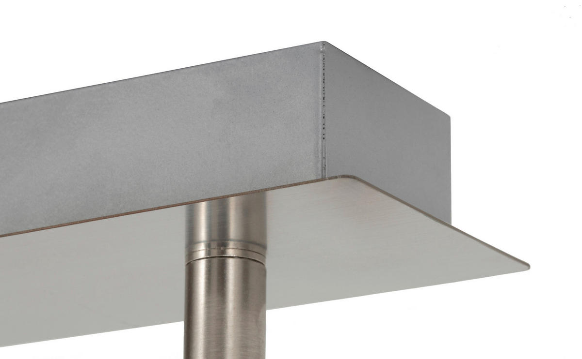 DECKENLEUCHTE    85/15/10,5 cm  - Nickelfarben, Trend, Metall (85/15/10,5cm) - Novel