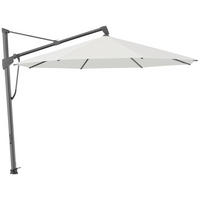 AMPELSCHIRM 350x350 cm Greige  - Greige/Anthrazit, KONVENTIONELL, Textil/Metall (350/350cm) - Glatz