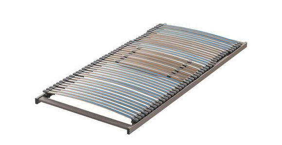 LATTENROST 90/200 cm Mittelzone verstellbar, Buche - Blau/Braun, Basics, Holz (90/200cm) - Dieter Knoll