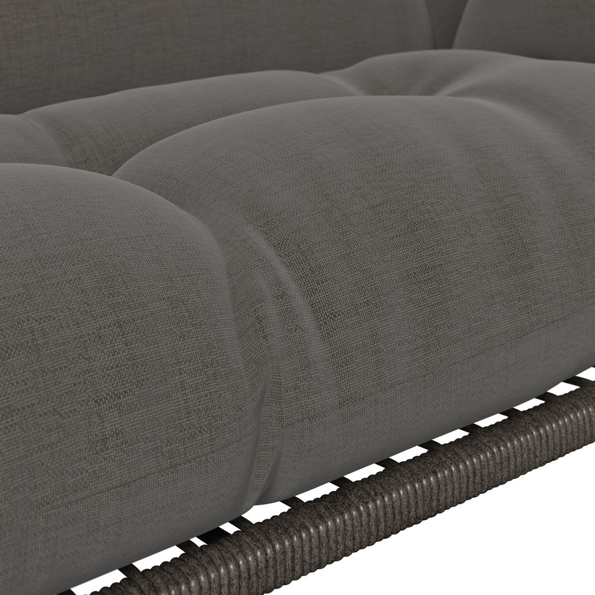 GARTENMUSCHEL 146/136/83 cm Eisen  - Dunkelgrau/Grau, MODERN, Kunststoff/Textil (146/136/83cm) - Ambia Garden