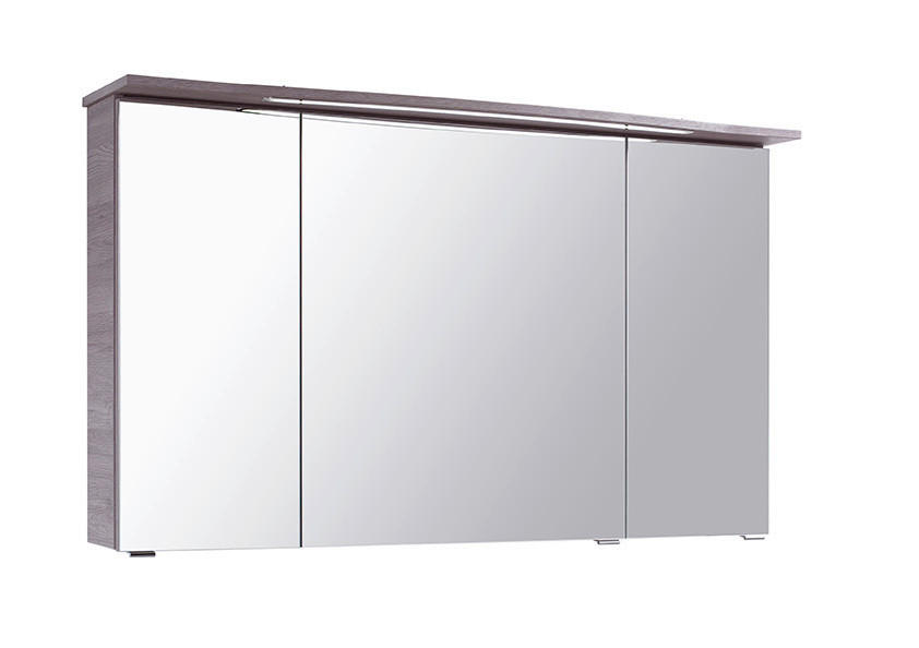 SPIEGELSCHRANK 120/72/17 cm  - Eichefarben, Basics, Glas/Holzwerkstoff (120/72/17cm) - Sadena