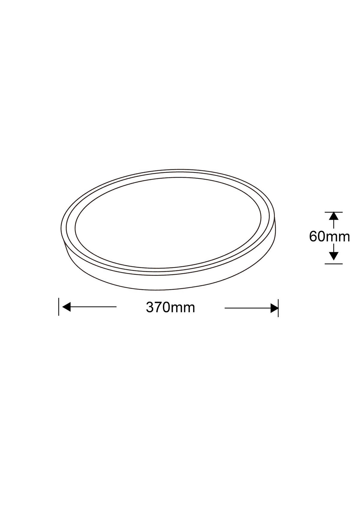 LED-DECKENLEUCHTE Vegas 6,5/30,5/30,5 cm  - Schwarz, Design, Kunststoff (6,5/30,5/30,5cm)
