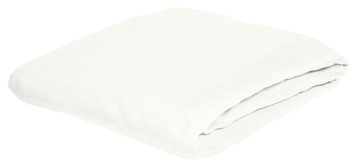 SPANNBETTTUCH Jersey  - Weiß, KONVENTIONELL, Textil (100/200cm) - Bierbaum