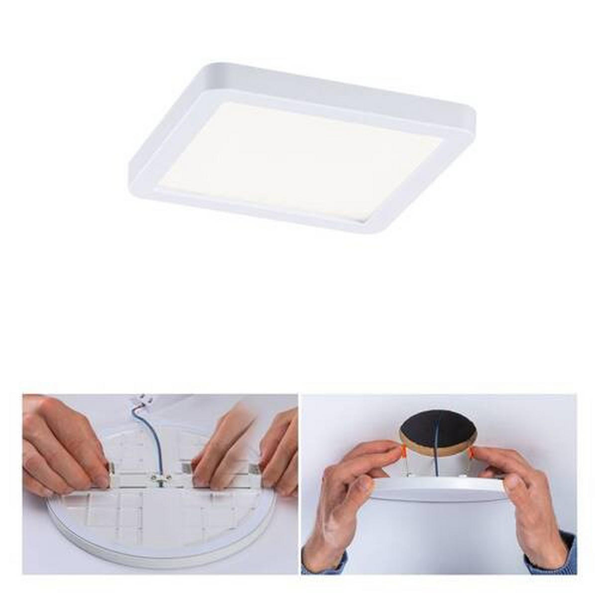 LED-PANEEL 11,8/11,8/5 cm   - Weiß, Design, Kunststoff (11,8/11,8/5cm) - Paulmann