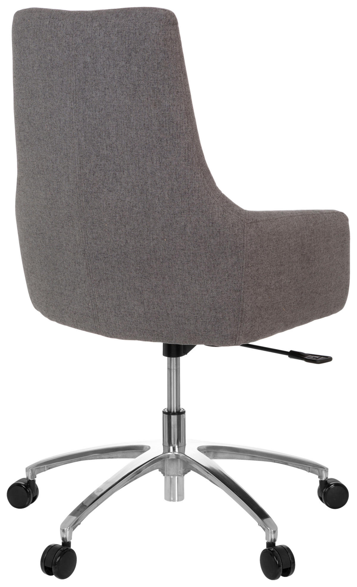 DREHSTUHL Flachgewebe Dunkelgrau  - Dunkelgrau/Silberfarben, Basics, Kunststoff/Textil (65/97/60cm) - MID.YOU