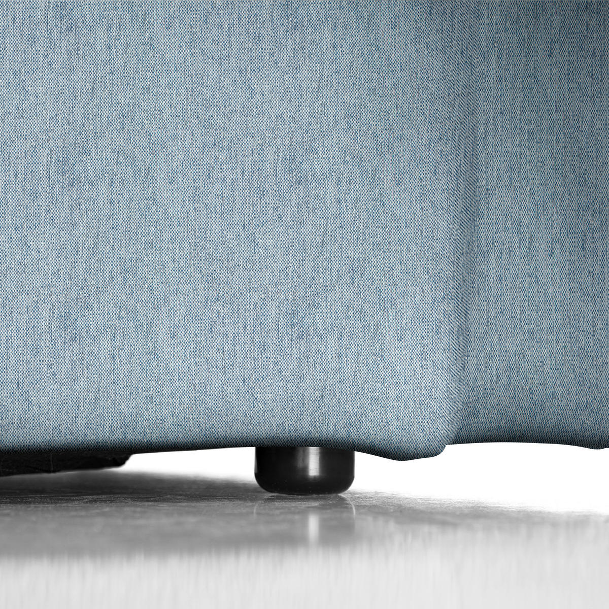 ECKSOFA Blau Webstoff Rücken echt  - Blau/Schwarz, Design, Kunststoff/Textil (171/290cm) - home24