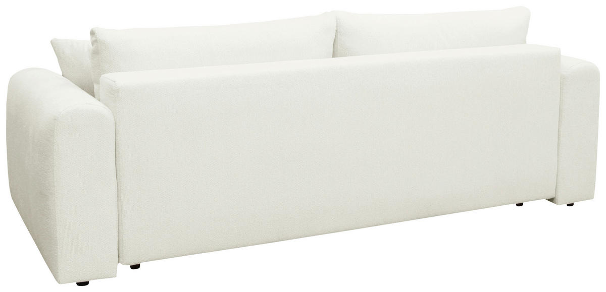 SCHLAFSOFA in Weiß  - Schwarz/Weiß, Design, Holz/Textil (245/90/117cm) - MID.YOU