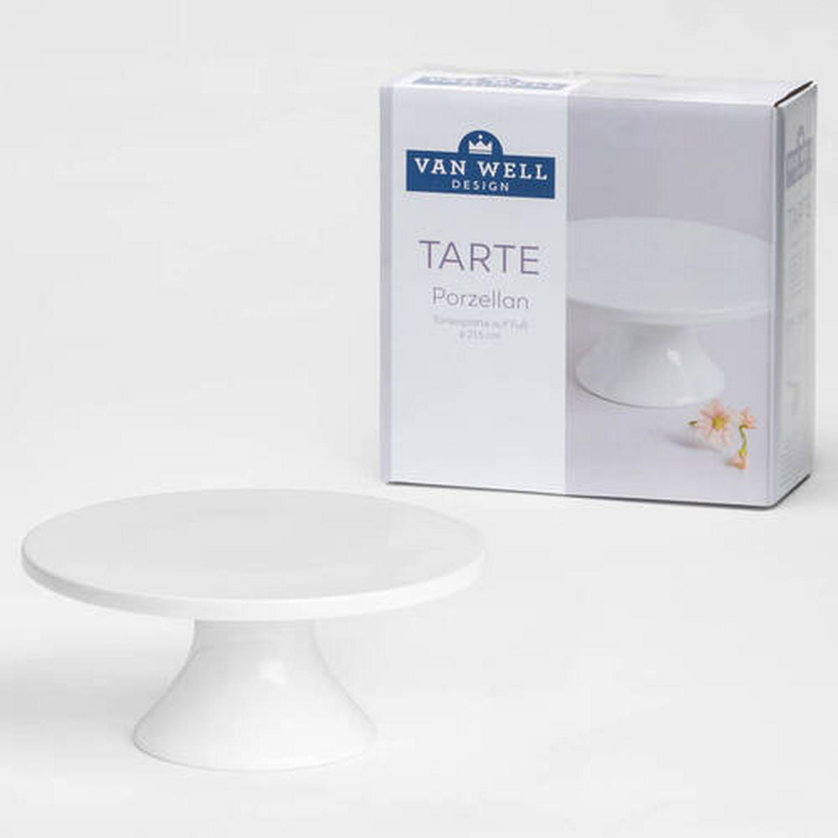 TORTENPLATTE  21,3 cm  - Weiss, Konventionell, Keramik (21,3cm) - Van Well