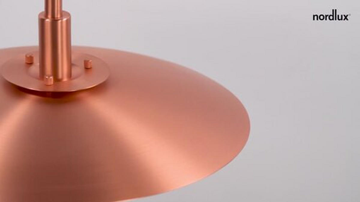 HÄNGELEUCHTE 38/18,8 cm  - Kupferfarben, Design, Metall (38/18,8cm) - Nordlux