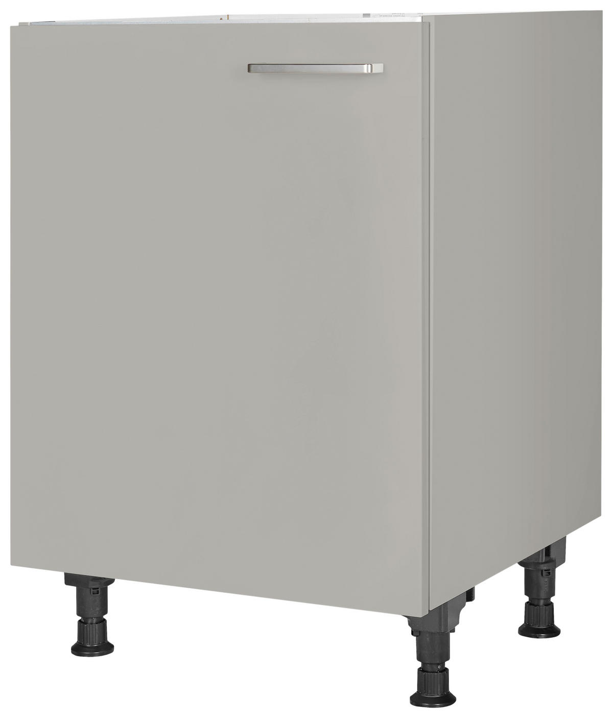 SPÜLENUNTERSCHRANK 60/87/56 cm  in Grau  - Edelstahlfarben/Grau, MODERN, Holzwerkstoff/Metall (60/87/56cm) - Nobilia