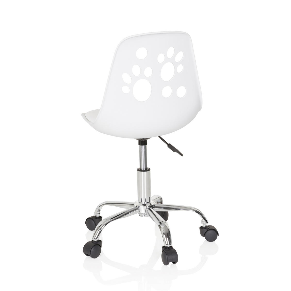 OTOČNÁ ŽIDLE PRO MLÁDEŽ, bílá - bílá, Moderní, textil/plast (40/72-82/44cm) - MID.YOU