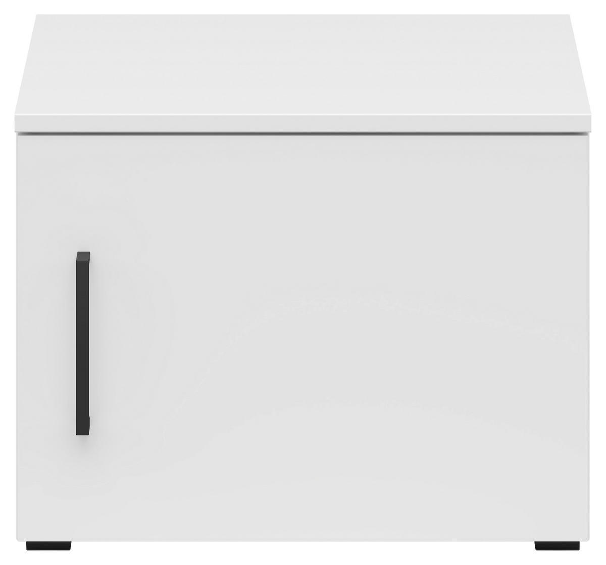 NADSTAVEC NA SKRIŇU, biela, 45/35/40 cm - čierna/biela, Modern, kompozitné drevo/plast (45/35/40cm) - Carryhome