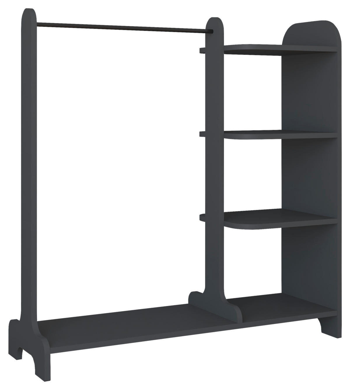 HALLMÖBEL  i 106/110/35 cm  - antracit, Modern, trämaterial (106/110/35cm) - MID.YOU