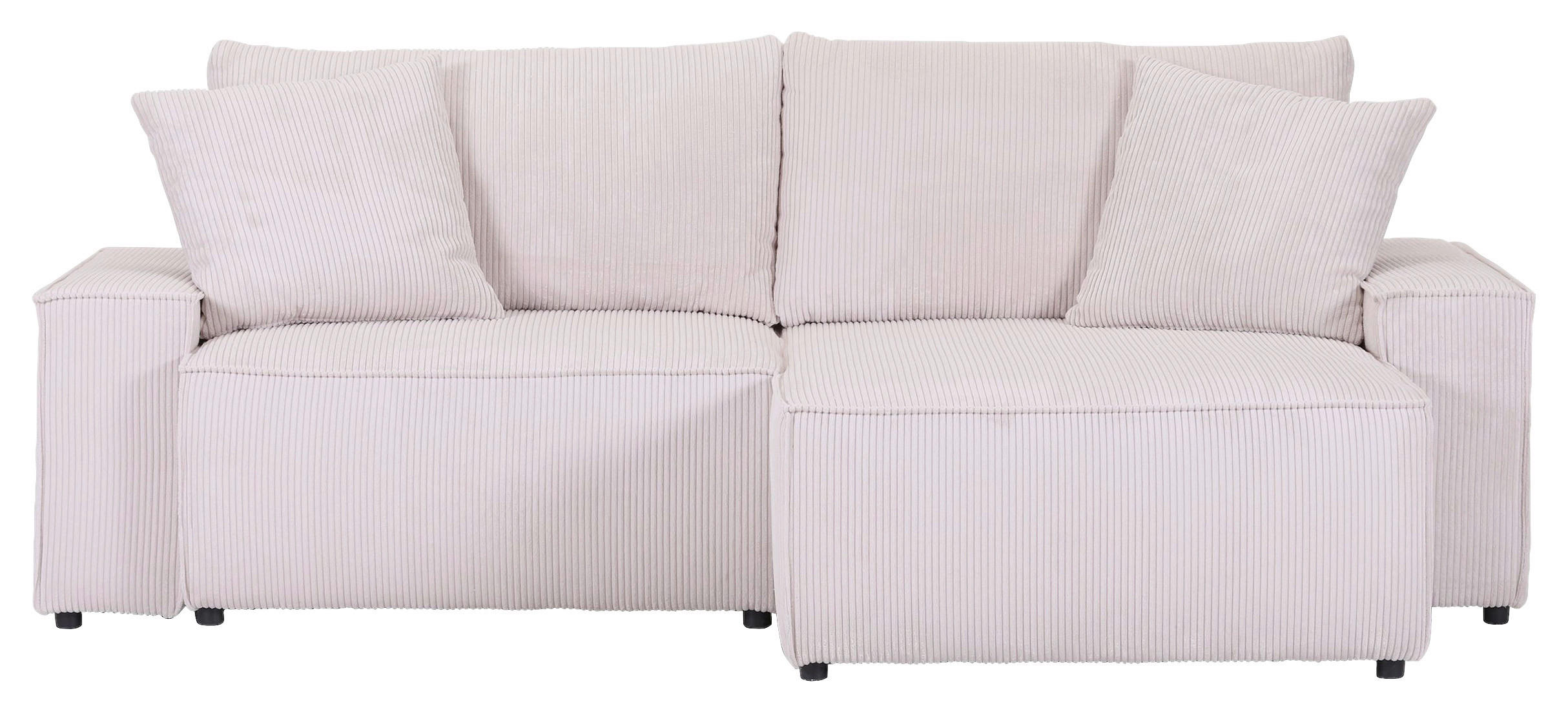 HÖRNSOFFA i manchester beige  - beige/svart, Klassisk, textil/plast (250/153cm) - MID.YOU