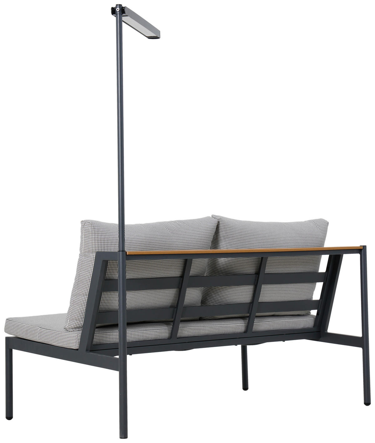 GARTENBANK 148/75/85 cm  Aluminium  - Anthrazit/Grau, Design, Kunststoff/Textil (148/75/85cm) - Ambia Garden