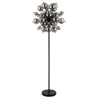 STEHLEUCHTE - Schwarz, Design, Glas/Metall (55/55/155cm) - Globo