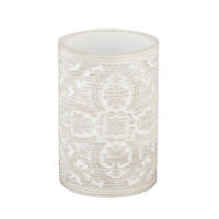 ZAHNPUTZBECHER ORTEZZANO  - Grau, Basics, Kunststoff (7,5/11/7,5cm) - Wenko