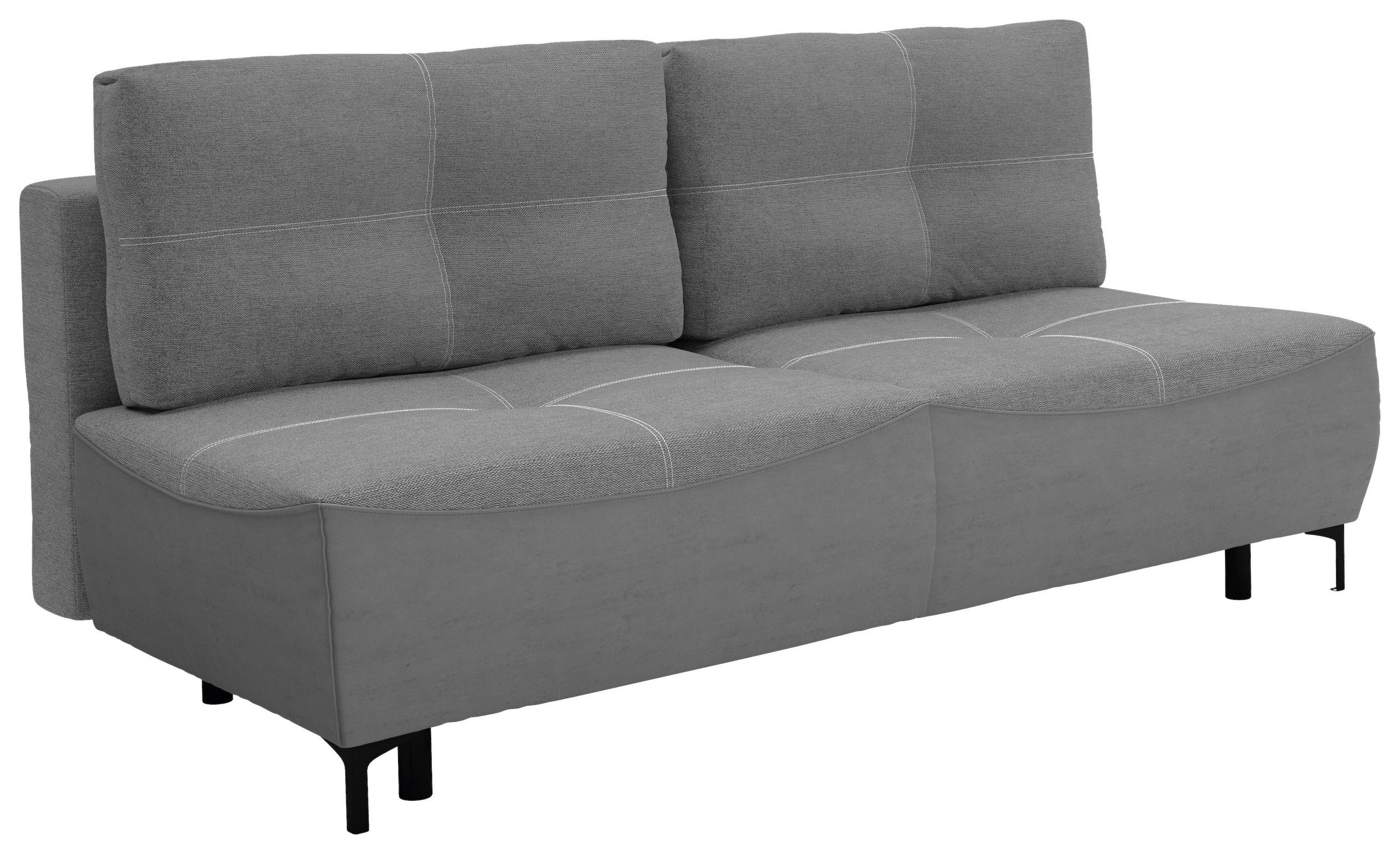 Thumbnail - Mid.you Schlafsofa, Dunkelgrau, Textil, 2-Sitzer, Füllung: Faserbällchen, Schaumstoffflocken, 197x94x96 cm, Made in EU, ...