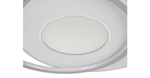 DECKENLEUCHTE    44/48/5 cm  - Chromfarben/Alufarben, Trend, Kunststoff/Metall (44/48/5cm) - Novel