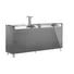 VITRINE Braun - Alufarben/Braun, Design, Holzwerkstoff/Metall (202/95/46cm) - JOOP!