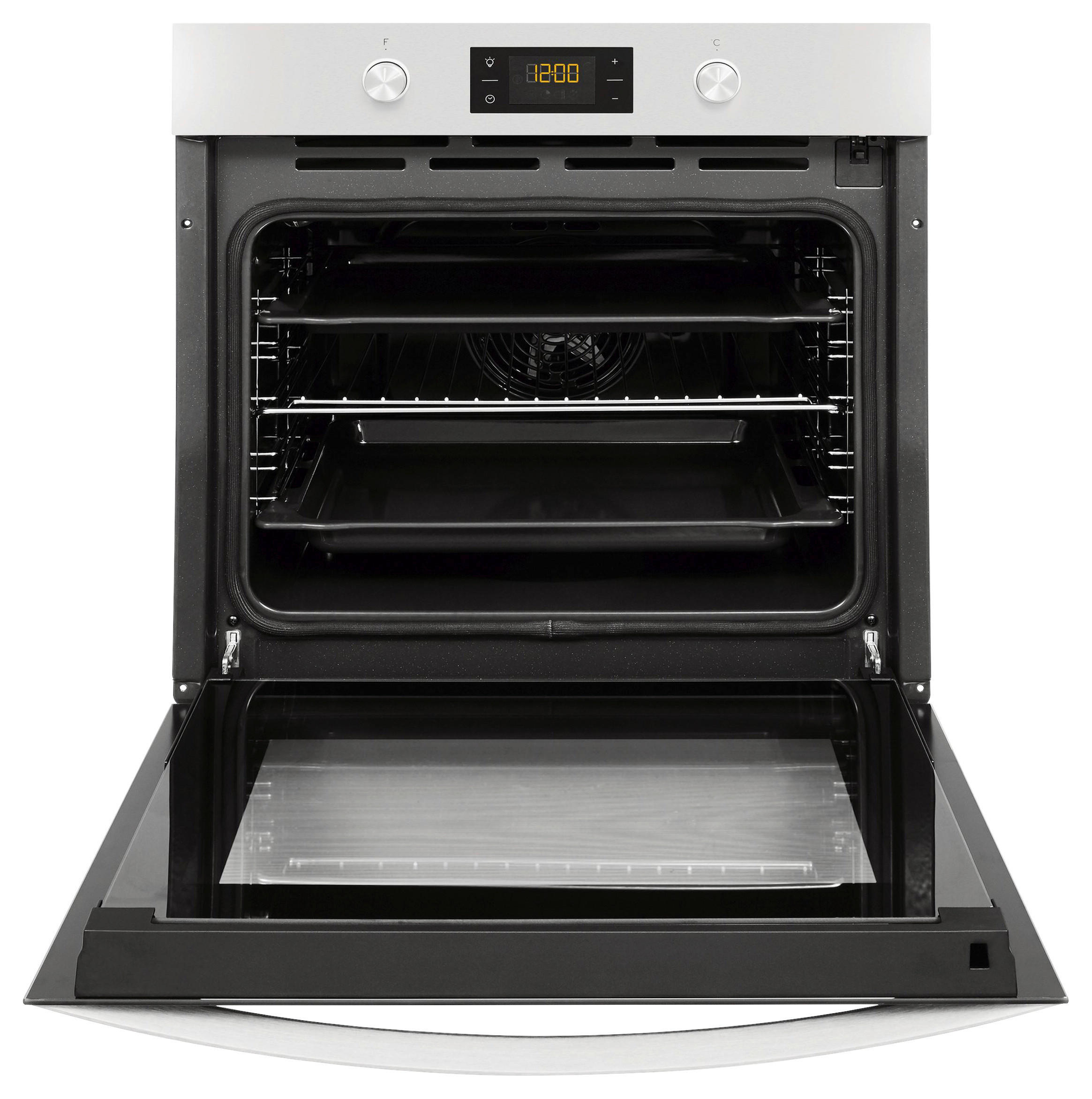 EINBAUBACKOFEN PBWK3OP8VIN  - Silberfarben/Schwarz, Basics, Glas/Metall (59,5/59,5/54.9cm) - Privileg