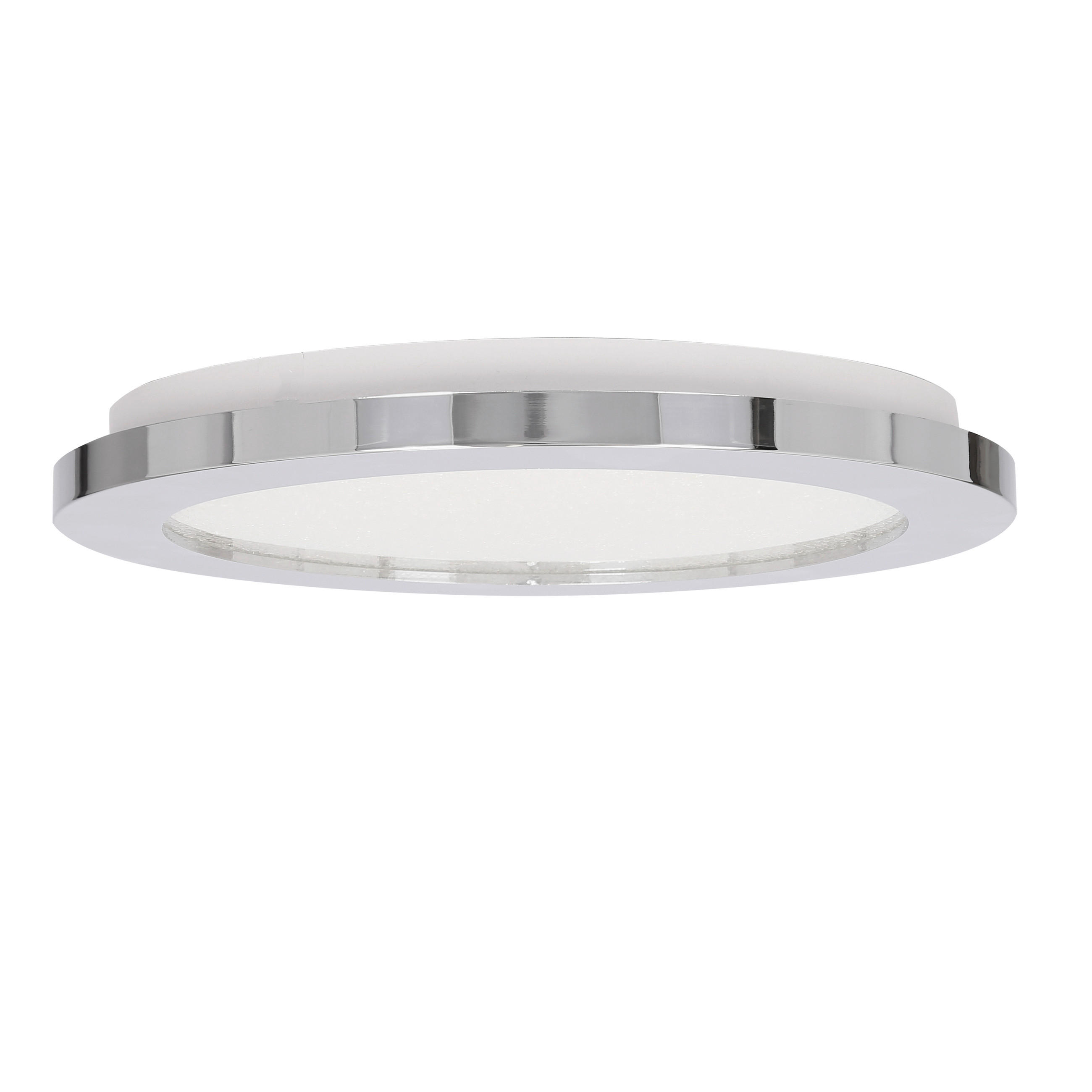 LED-DECKENLEUCHTE Pixel 22.5/22.5/2.7 cm   - Chromfarben, KONVENTIONELL, Kunststoff (22.5/22.5/2.7cm)
