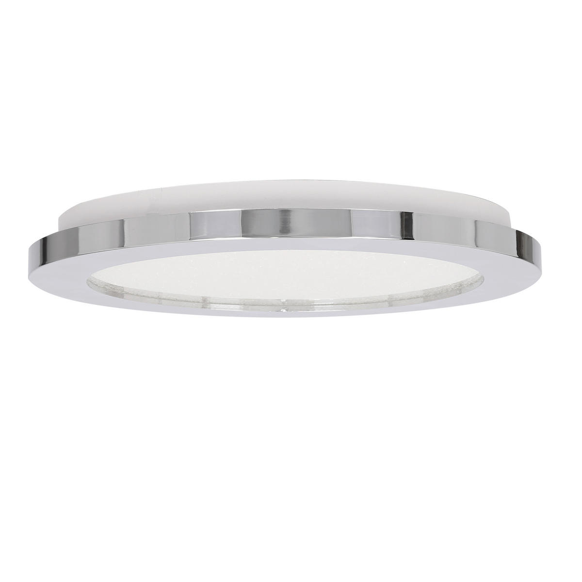 LED-DECKENLEUCHTE 22.5/22.5/2.7 cm   - Chromfarben, KONVENTIONELL, Kunststoff (22.5/22.5/2.7cm)