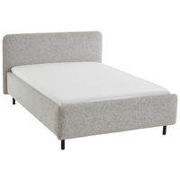 POLSTERBETT 140/200 cm,  in Beige, Lattenrost, Bettkasten,  - Birkefarben/Beige, Design, Holz/Textil (140/200cm) - Xora