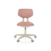 MLADINSKI VRTLJIVI STOL tekstil roza  - roza/sivobela, Moderno, umetna masa/tekstil (51/72 - 87/51cm) - MID.YOU