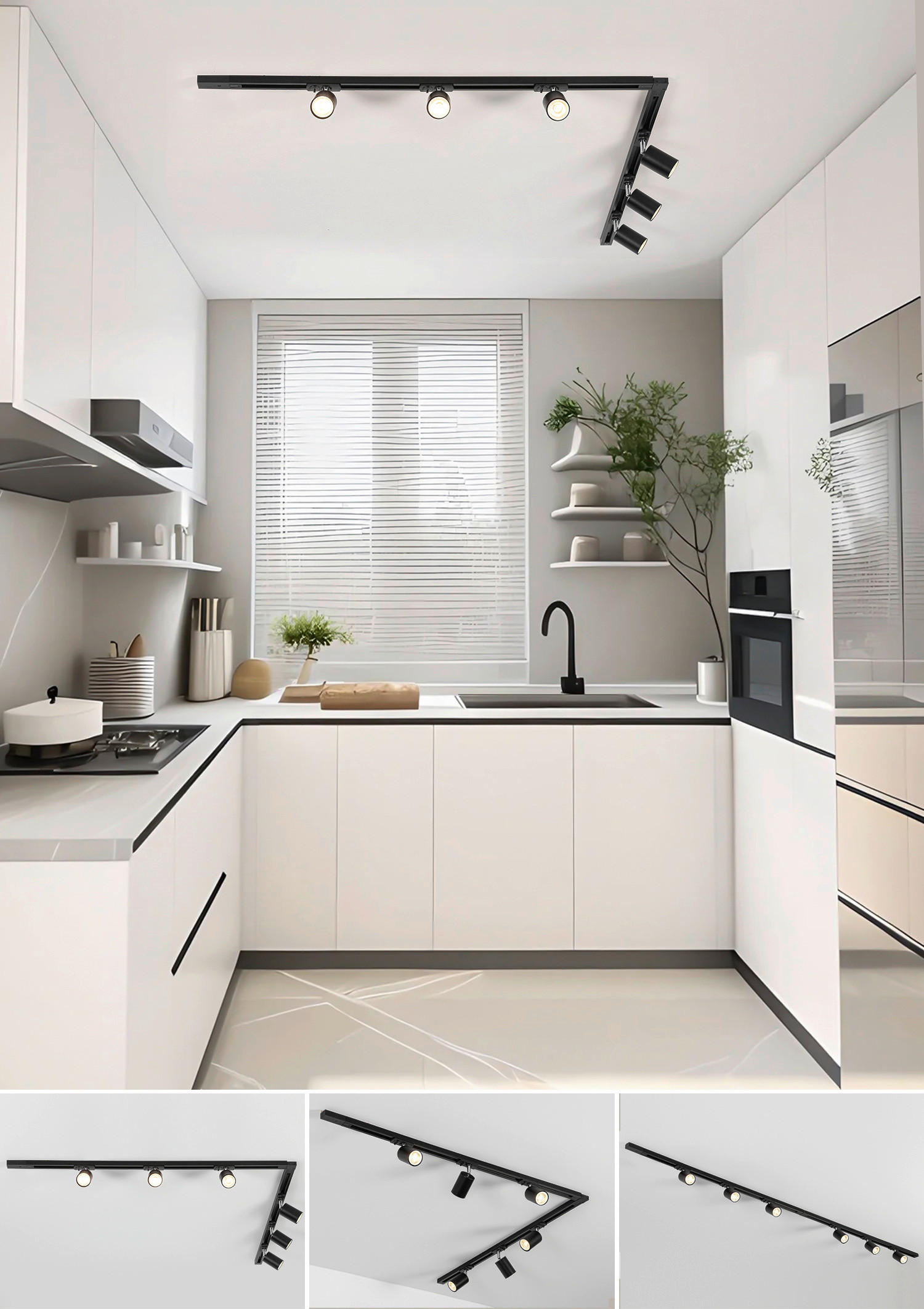 DECKENLEUCHTE 110/104/14 cm   - Schwarz, Trend, Kunststoff/Metall (110/104/14cm) - Novel