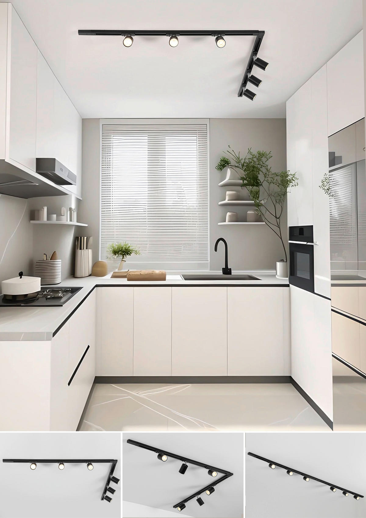 DECKENLEUCHTE 110/104/14 cm   - Schwarz, Trend, Kunststoff/Metall (110/104/14cm) - Novel