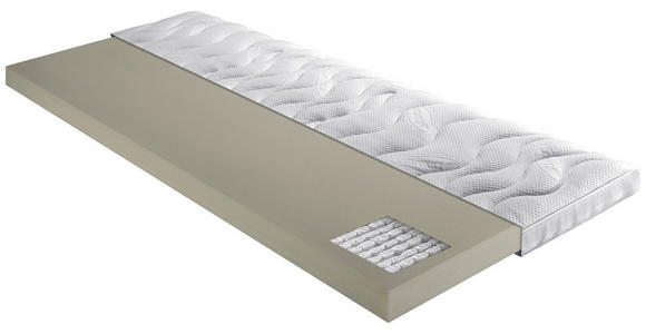 TOPPER 180/200 cm Höhe ca. 10 cm - Weiß, KONVENTIONELL, Textil (180/200cm) - Novel