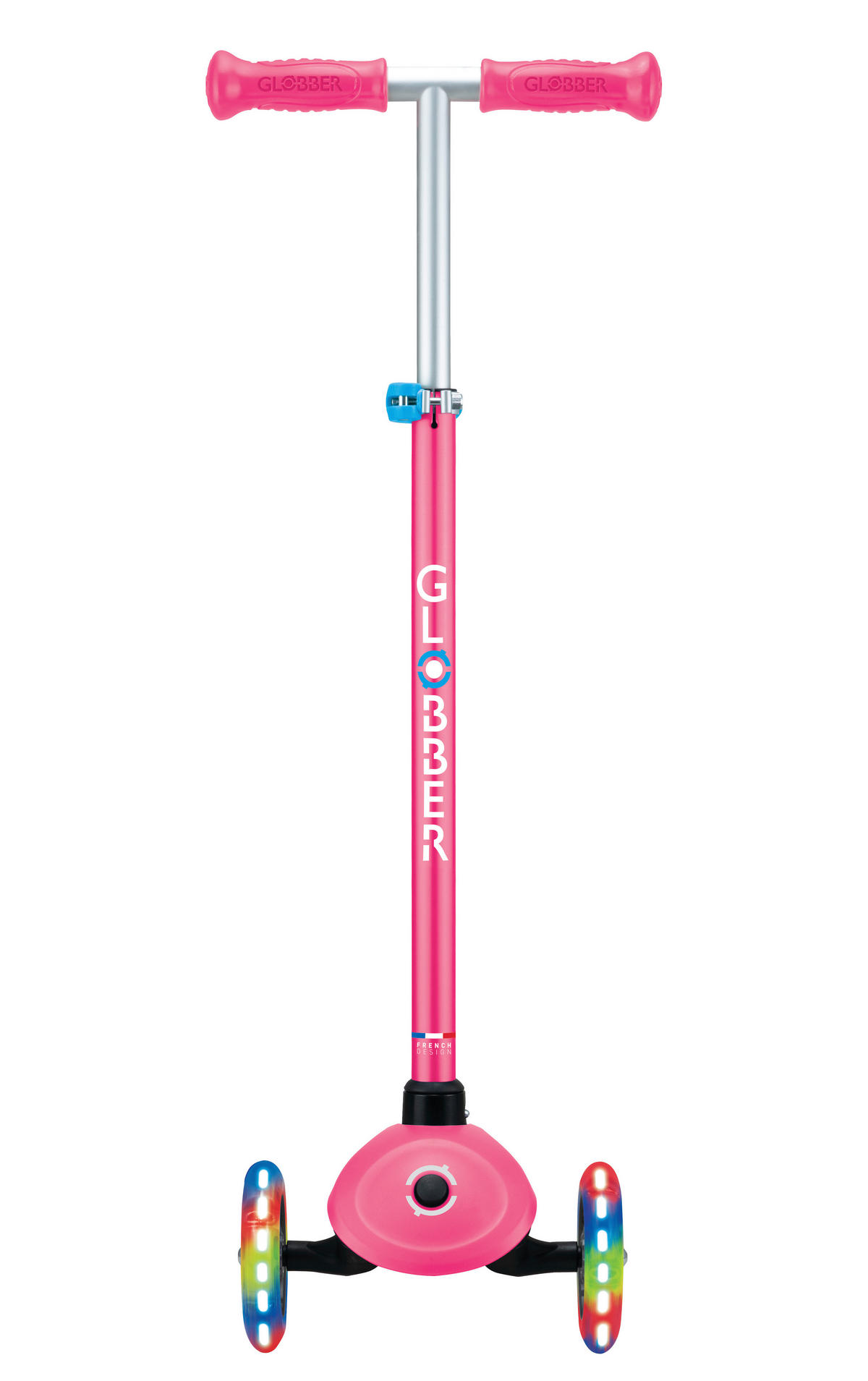 KINDERSCOOTER PRIMO PLUS LIGHTS  - Fuchsia, Basics, Kunststoff (57.5/28/82,5cm) - GLOBBER