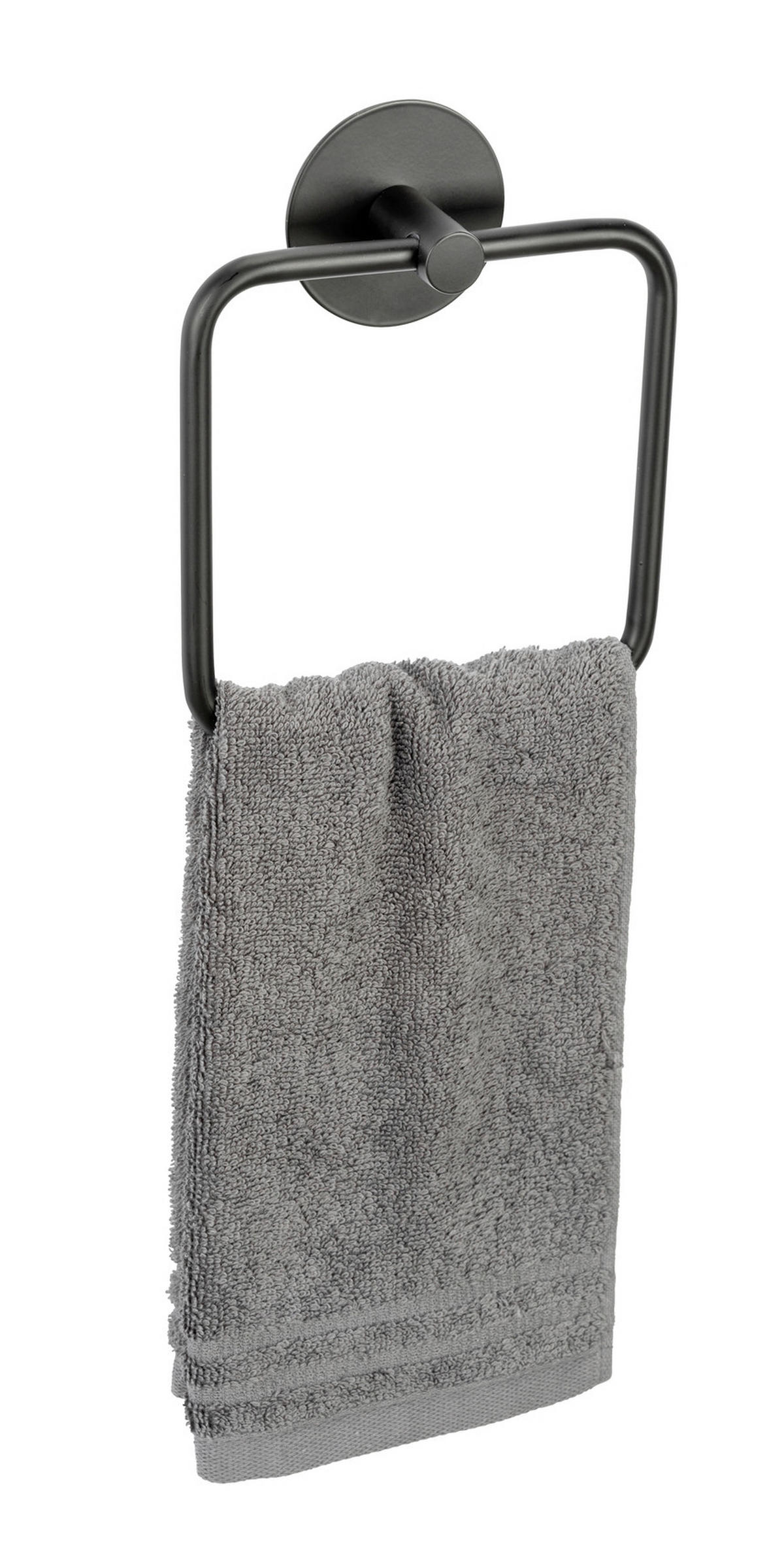 HANDTUCHHALTER 15,5/18,5/4,5 cm  - Schwarz, KONVENTIONELL, Metall (15,5/18,5/4,5cm) - Schöner Wohnen