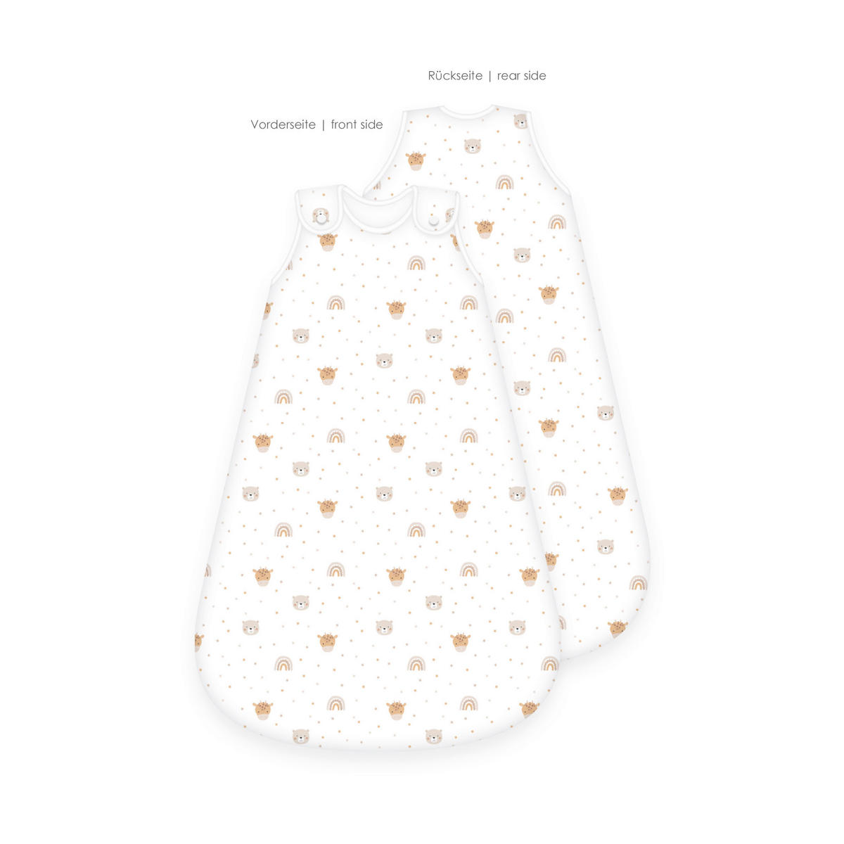 BABYSCHLAFSACK Little Friends  60/45 cm     - Cognac/Multicolor, Basics, Textil (60/45cm) - baby best