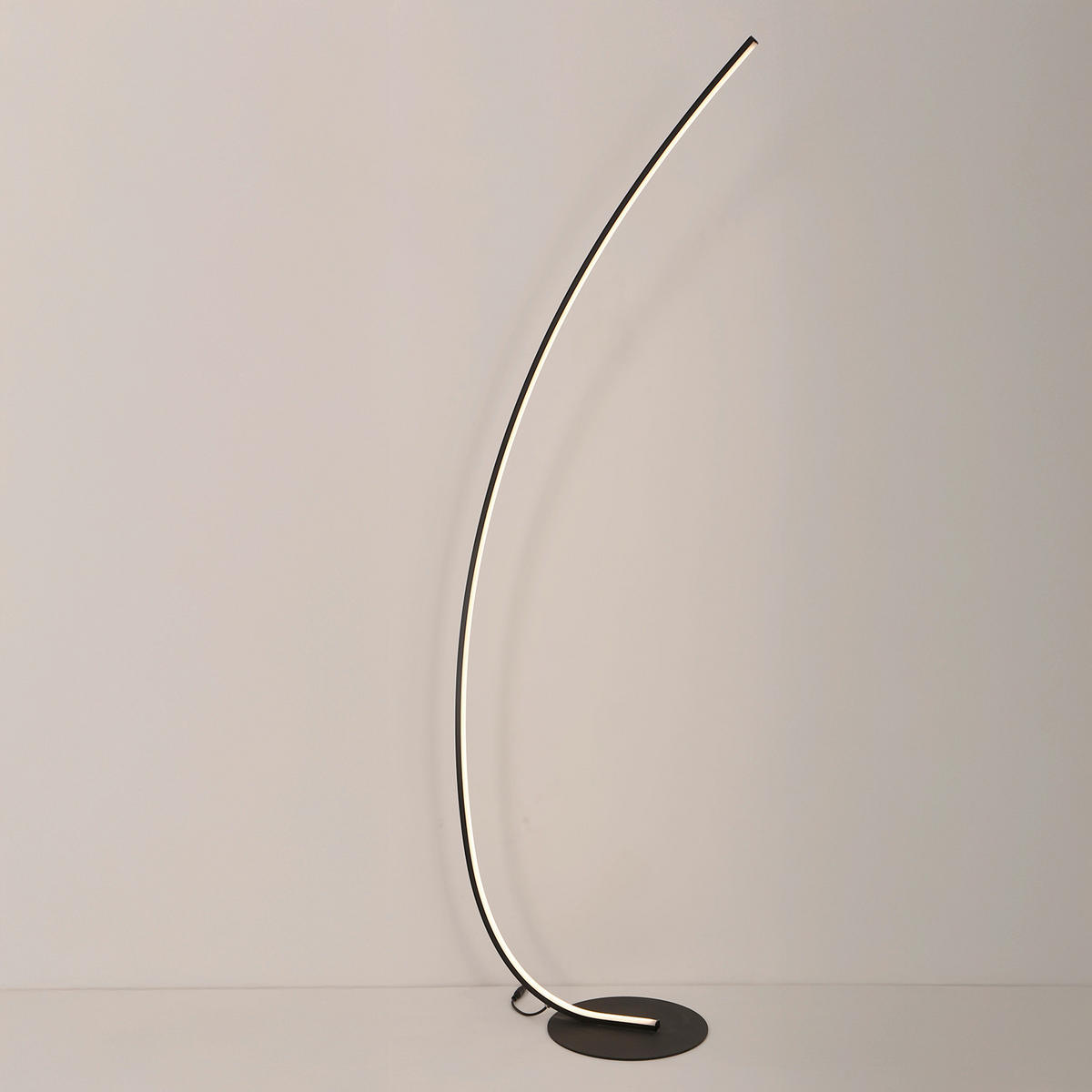 LED-STEHLEUCHTE 50/22/130 cm    - Titanfarben/Schwarz, KONVENTIONELL, Kunststoff/Metall (50/22/130cm)