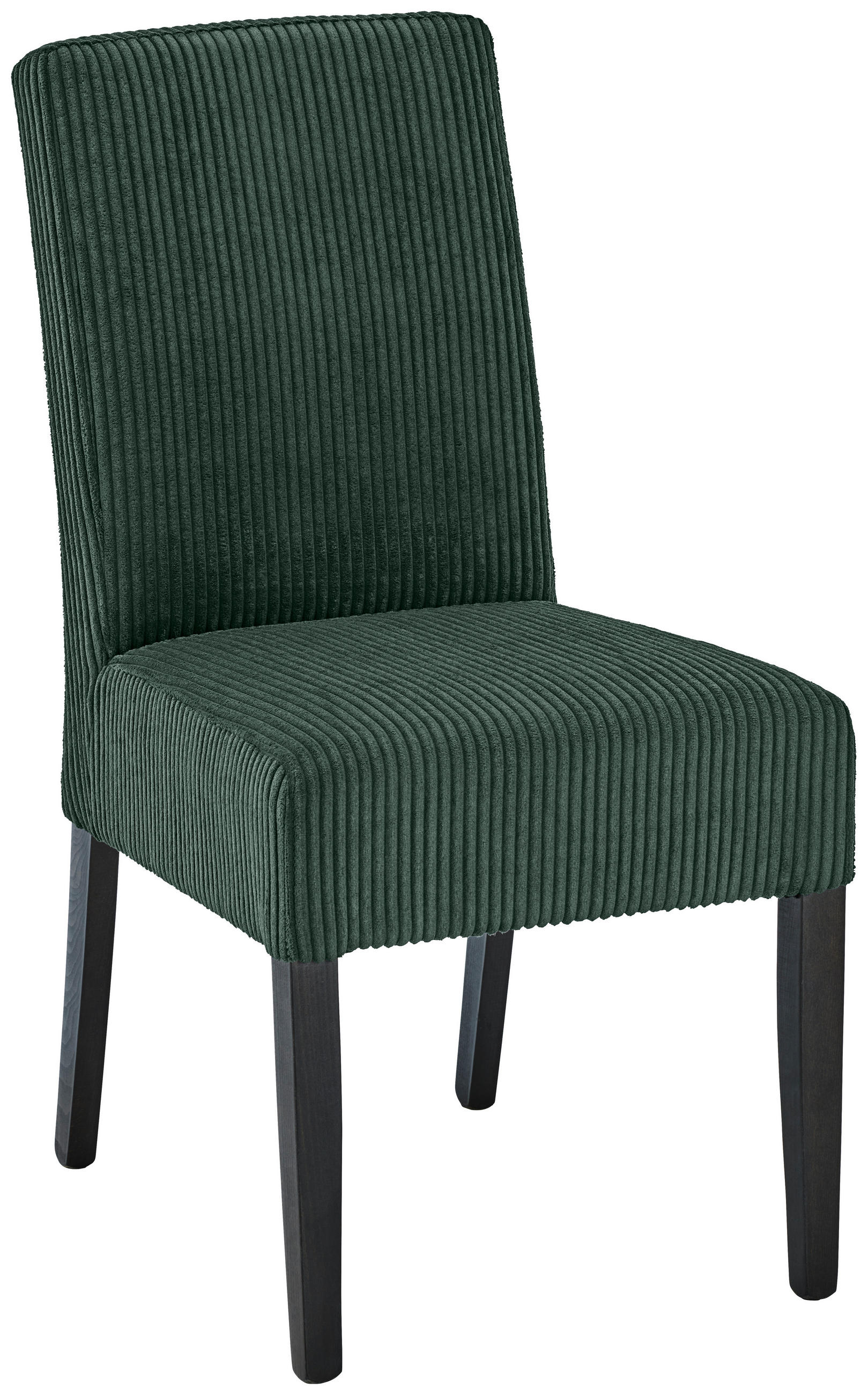 STUHL in Holz, Textil Dunkelgrün  - Wengefarben/Dunkelgrün, MODERN, Holz/Textil (48/95/62cm)