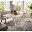 ESSTISCH      - Eiche Bianco/Creme, Design, Holz/Metall (200/100/76cm) - Valnatura