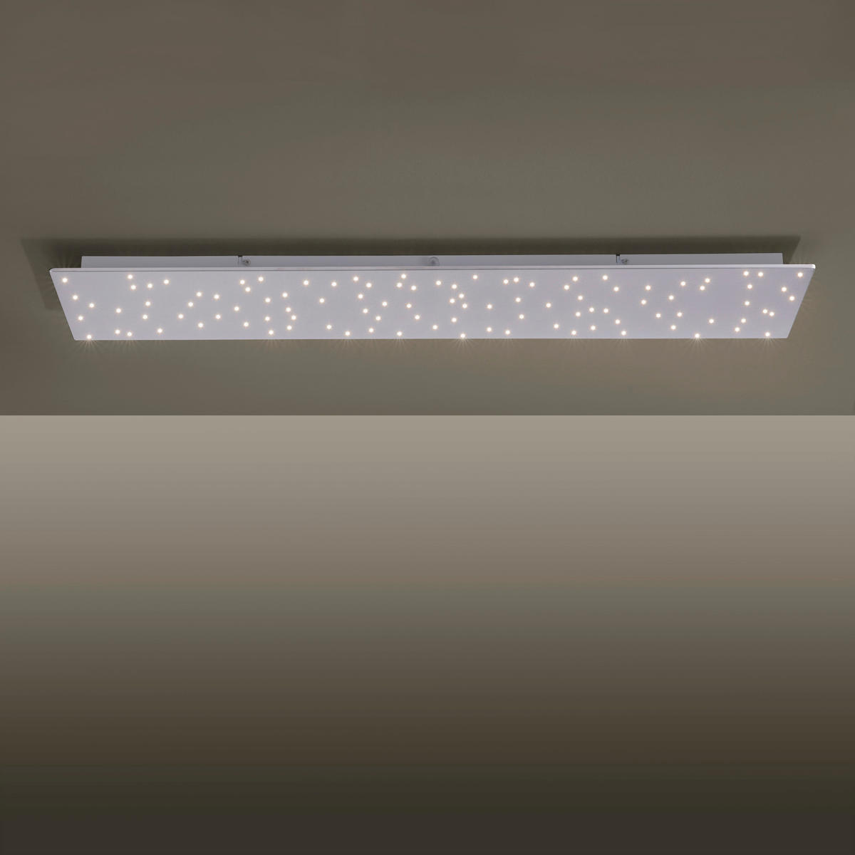 DECKENLEUCHTE 18 W    100/25/4 cm  - Silberfarben, Design, Metall (100/25/4cm)
