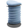 BÜROHOCKER Grau, Hellblau  - Grau/Hellblau, Design, Kunststoff/Textil (37,5/53-64/36cm) - Topstar