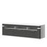 LOWBOARD Melamin Graphitfarben, Weiß - Graphitfarben/Alufarben, Design, Kunststoff/Metall (180,1/53,1/50,8cm) - Stylife LOWBOARD Melamin Graphitfarben, Weiß - Graphitfarben/Alufarben, Design, Kunststoff/Metall (180,1/53,1/50,8cm) - Stylife