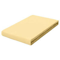BOXSPRING-SPANNLEINTUCH 140-160/200-220 cm Jersey  - Gelb, Basics, Textil (140-160/200-220cm) - Schlafgut