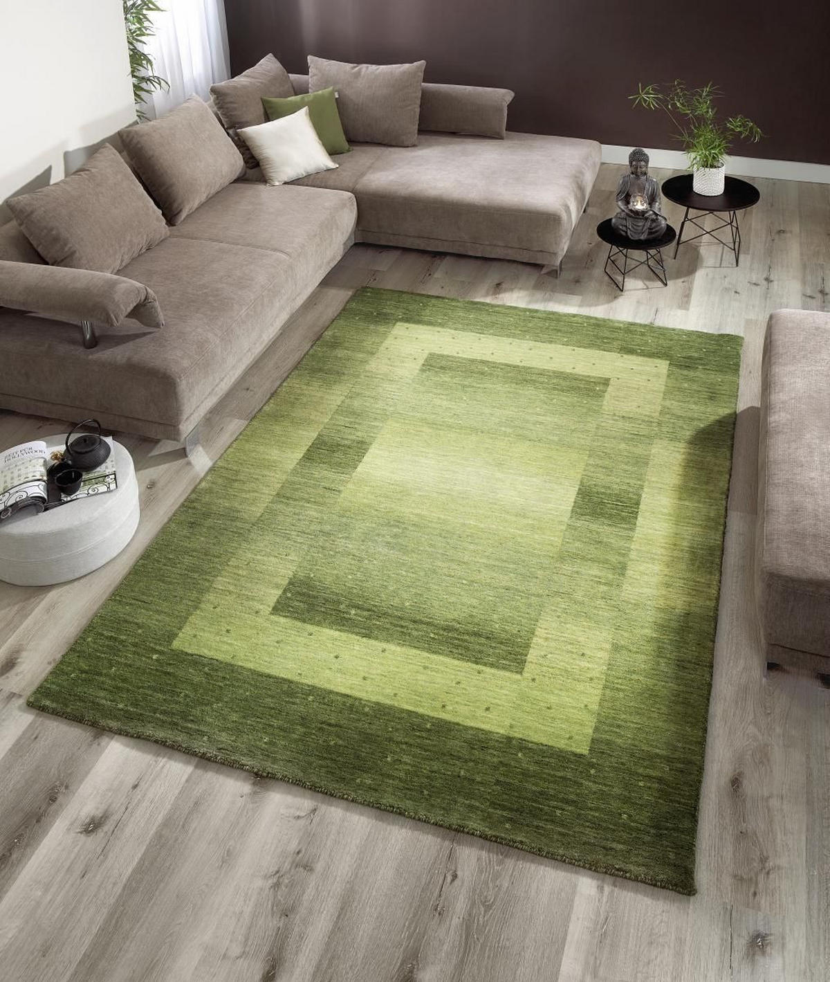 ORIENTÁLNÍ KOBEREC, 200/300 cm, zelená - zelená, Konvenční, textil (200/300cm) - Cazaris