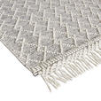 HANDWEBTEPPICH 160/230 cm Sylt  - Beige/Weiß, Natur, Textil (160/230cm) - Linea Natura