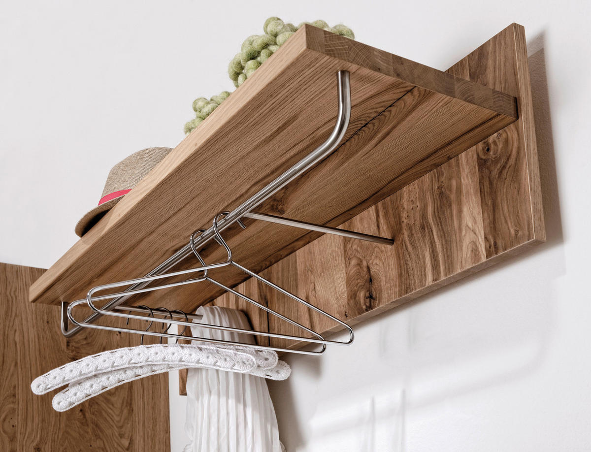 GARDEROBENPANEEL  in 96/31,6/39,5 cm  - Eichefarben, Natur, Holz (96/31,6/39,5cm) - Voglauer