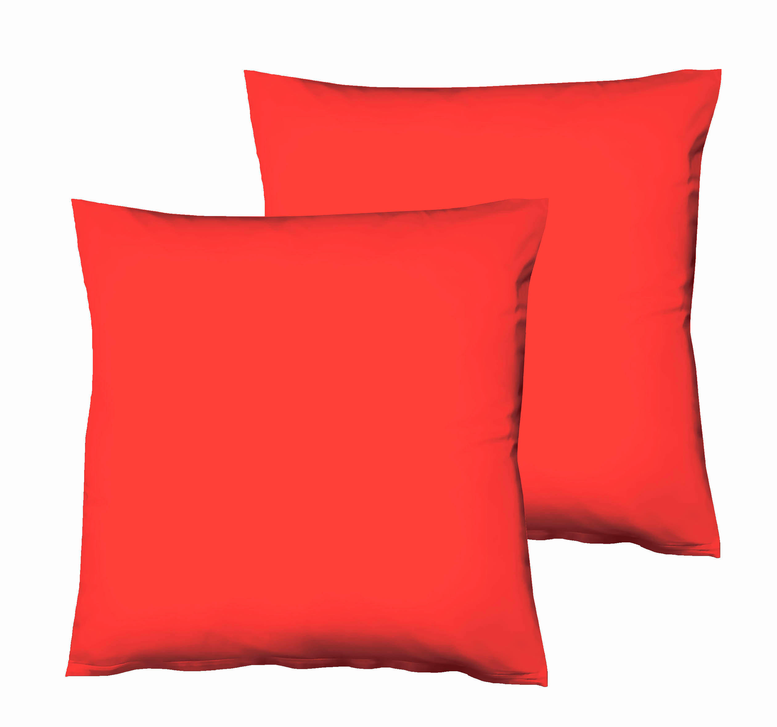 KOPFKISSENBEZUG 80/80 cm  - Rot, Basics, Textil (80/80cm) - Fleuresse