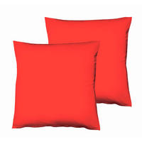 KISSENHÜLLEN-SET 40/40 cm  - Rot, Basics, Textil (40/40cm) - Fleuresse