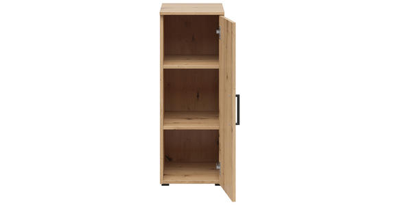 MEHRZWECKSCHRANK 30/83/40 cm  - Schwarz/Eiche Artisan, MODERN, Holzwerkstoff/Kunststoff (30/83/40cm) - Carryhome