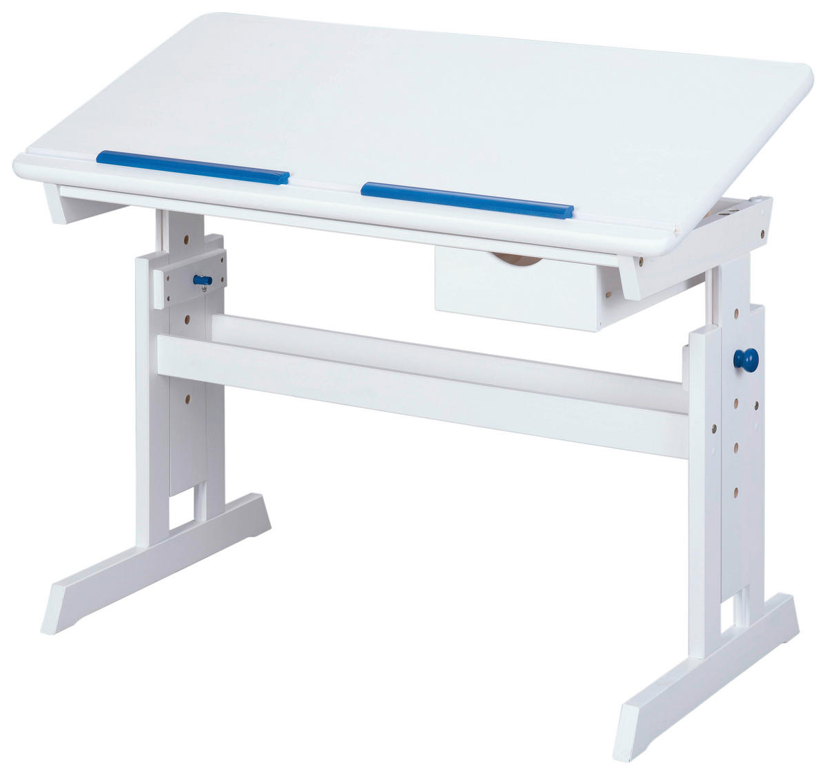 BUREAU DE JEUNESSE 109/55/63-96 cm  in Blau, Rosa, Weiss  - Blau/Weiss, Basics, Holz/Holzwerkstoff (109/55/63-96cm) - MID.YOU